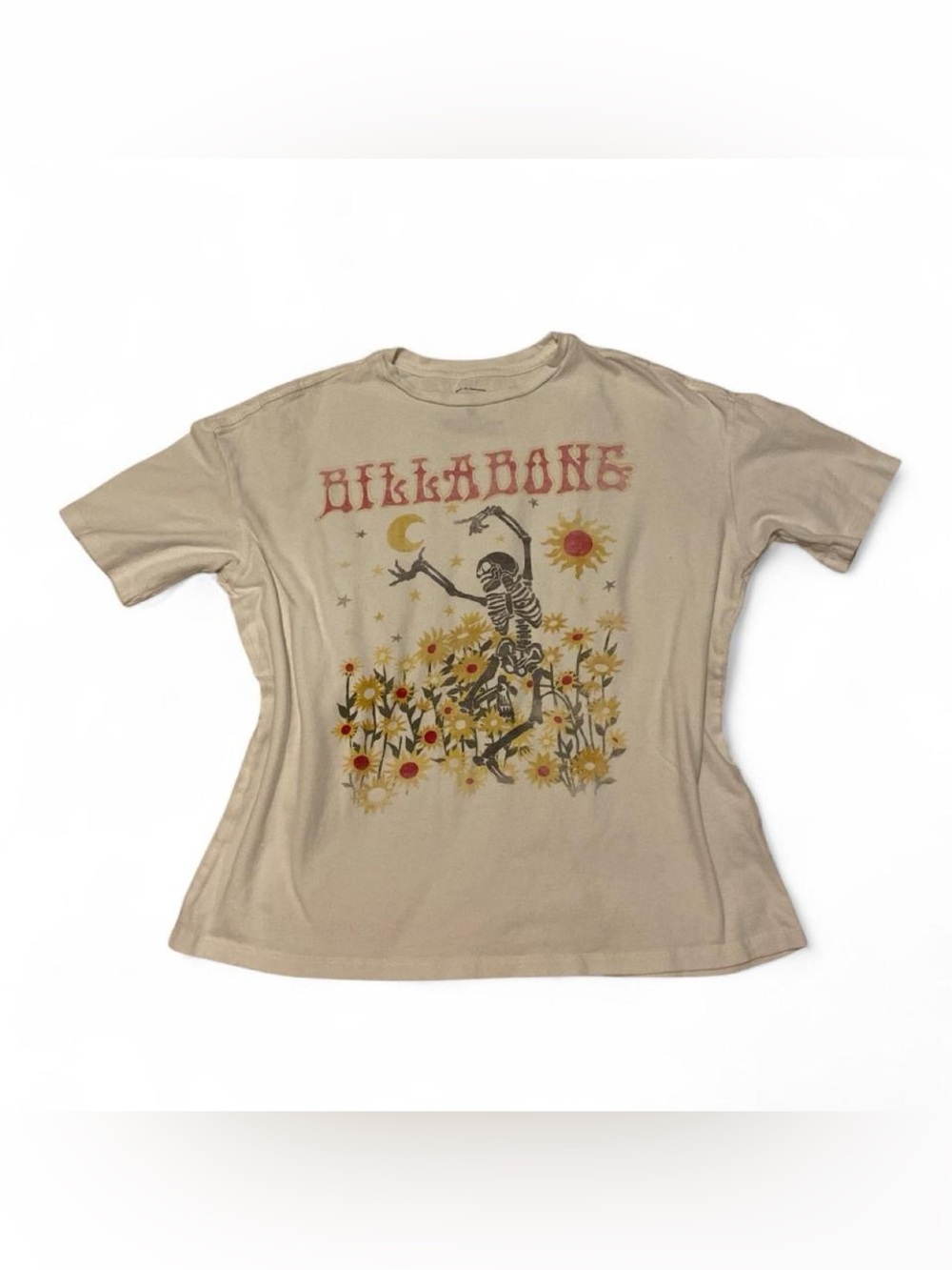Billabong Cream/Tan Logo Tag Tee